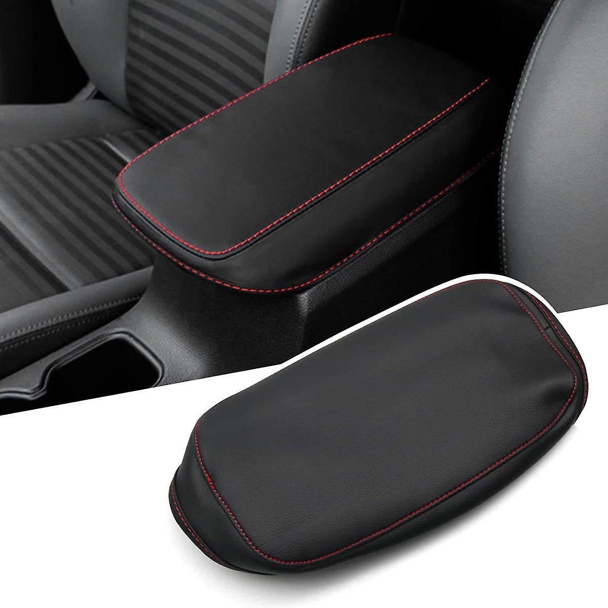Car Center Console Armrest Cover Protector for Hyundai Kona Red