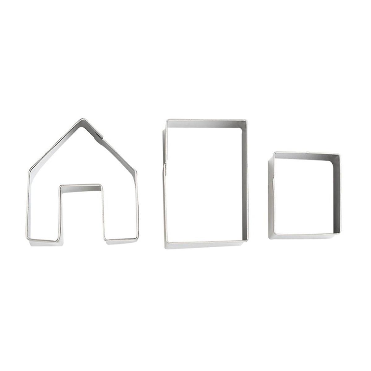 Christmas Mini House Stainless Steel for Biscuit Moulds for Holidays