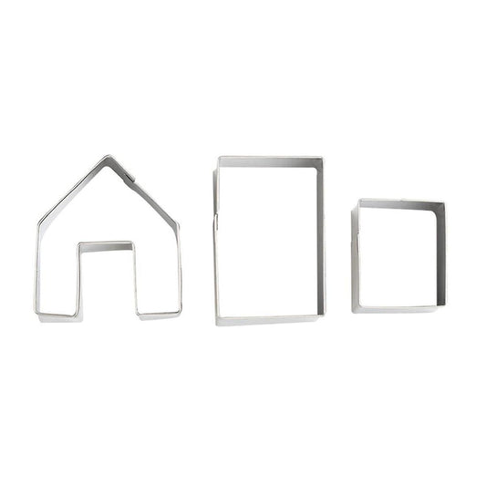 Christmas Mini House Stainless Steel for Biscuit Moulds for Holidays
