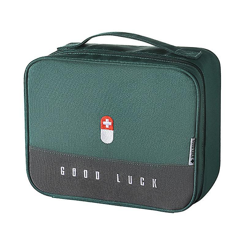 Portable Storage Bag Multifunctional First Aid Kit for Hiking Green