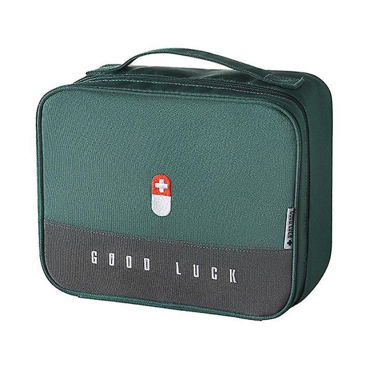 Portable Storage Bag Multifunctional First Aid Kit for Hiking Green