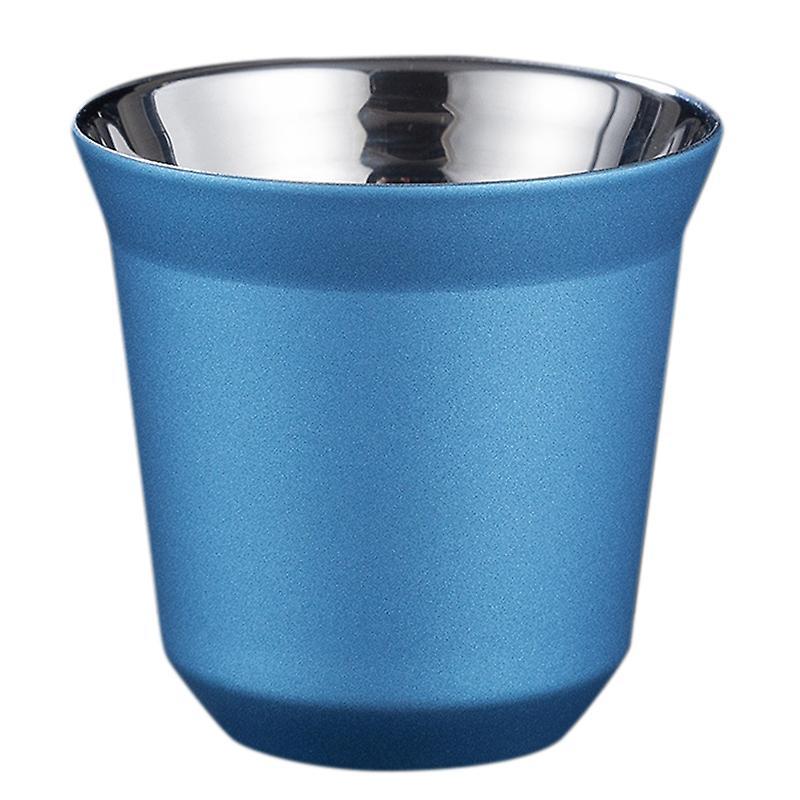 80ml Double Wall Stainless Steel Espresso Cup Insulation,c