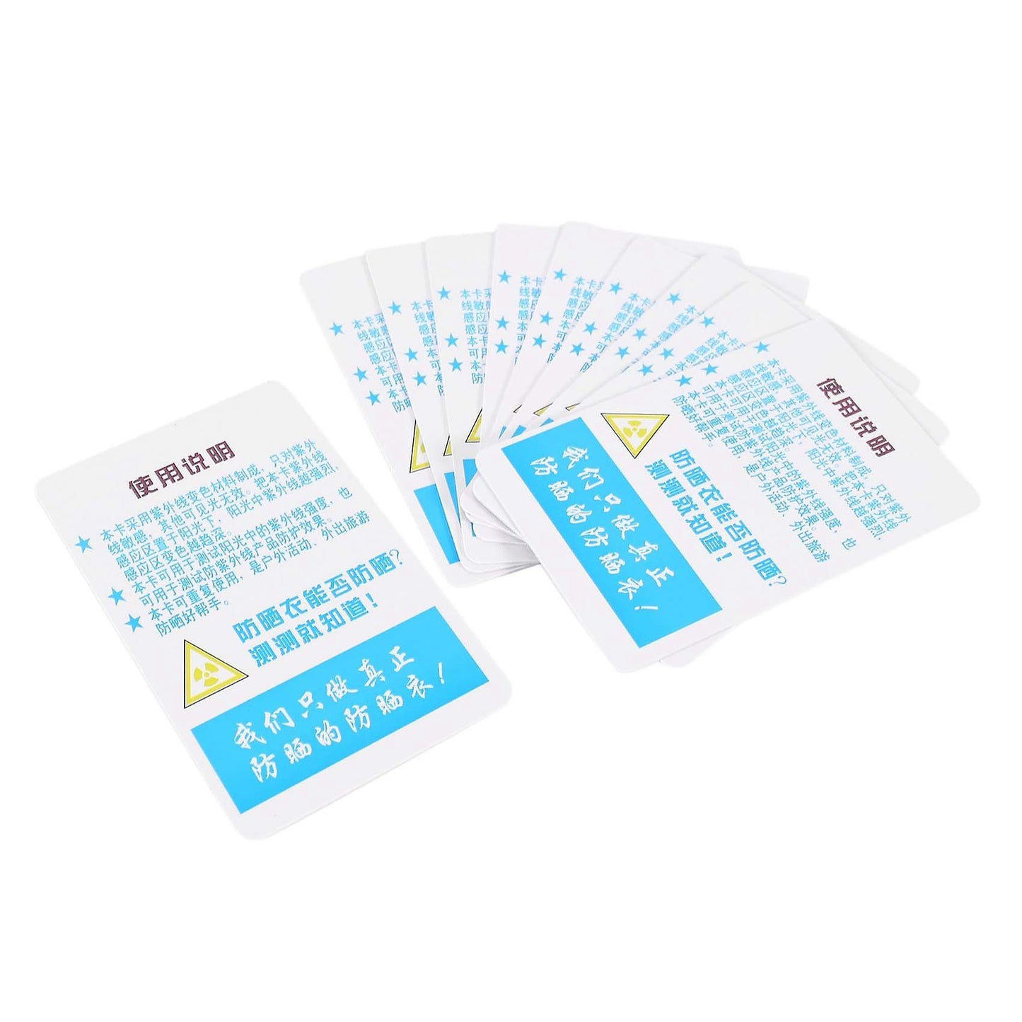 10 Pcs/set Reptile Terrarium Uvb Test Card Uv Light Lamp Tests Paper