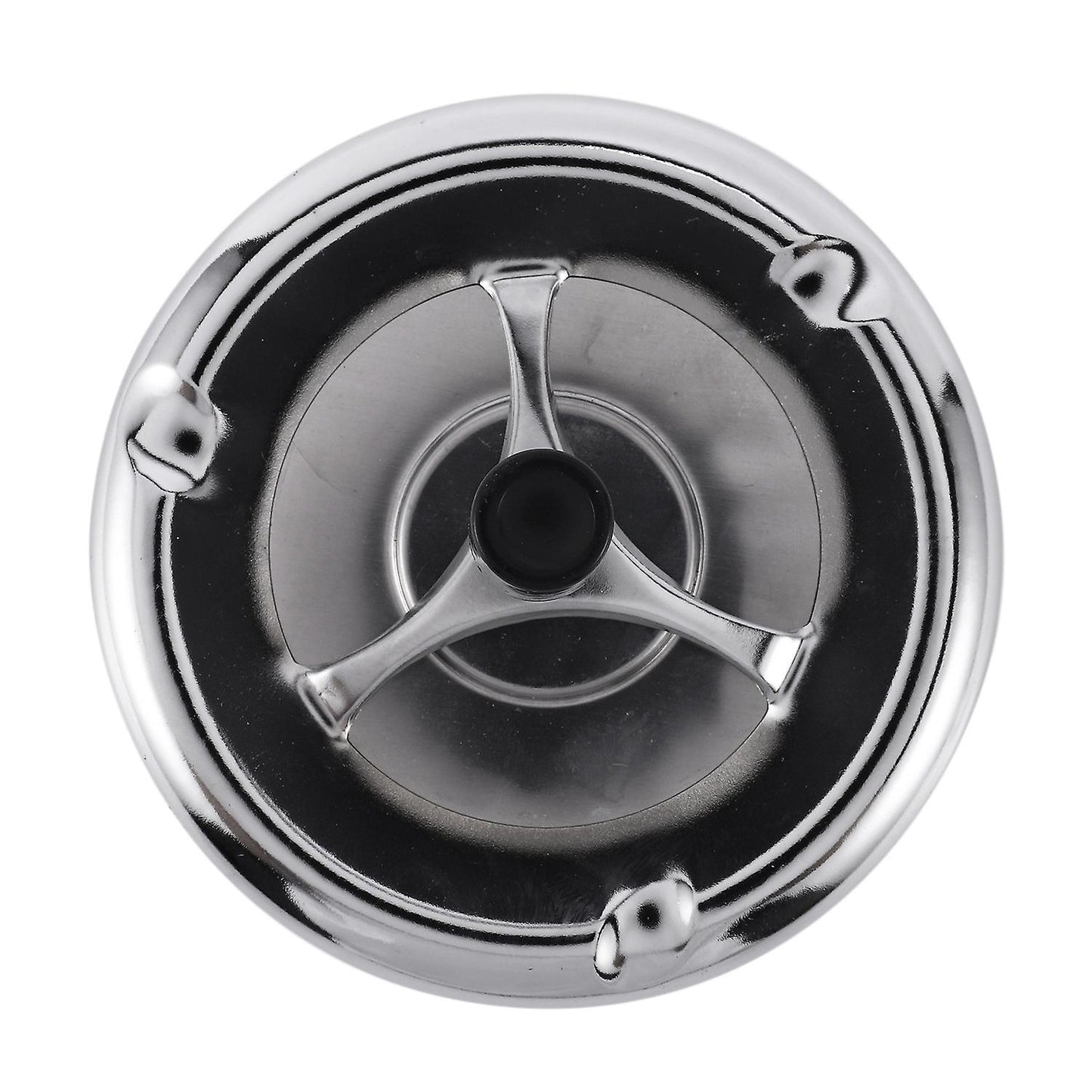 Round Spinning Ashtray Stainless Steel Housewares Spinning with Cover