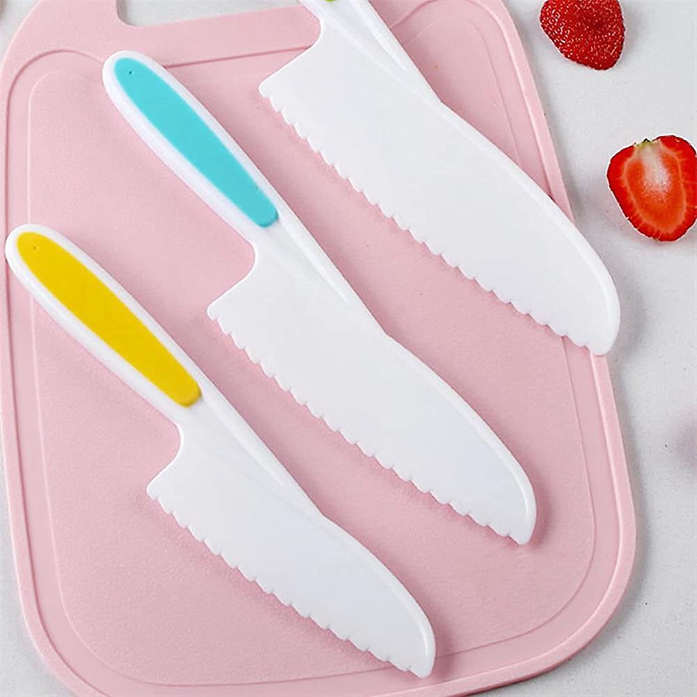 3pcs Children Cake Kindergarten Vegetable Knife Bread Dessert Knife D
