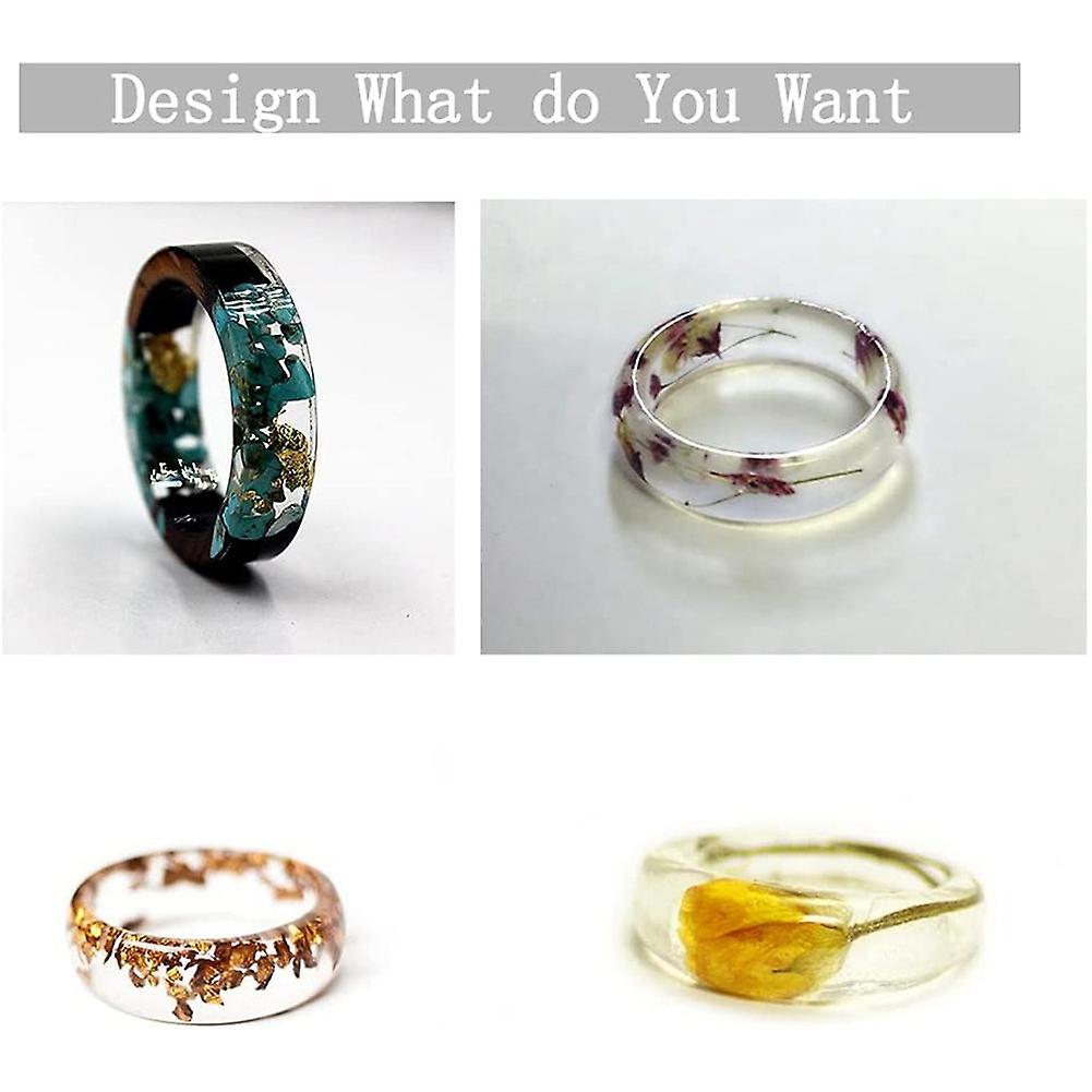 Diy Resin Ring Mold,silicone Molds for Hole Rings Mold Handmade Diy