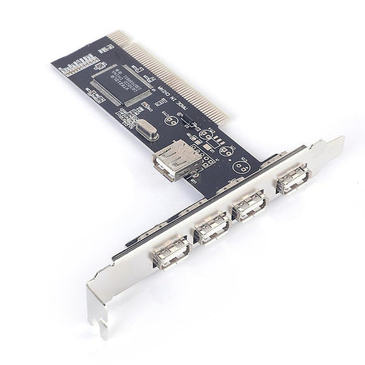 Usb 2.0 4 Port Via Hub Pci Cards for Vista Windows Me Xp 2000 98 Se