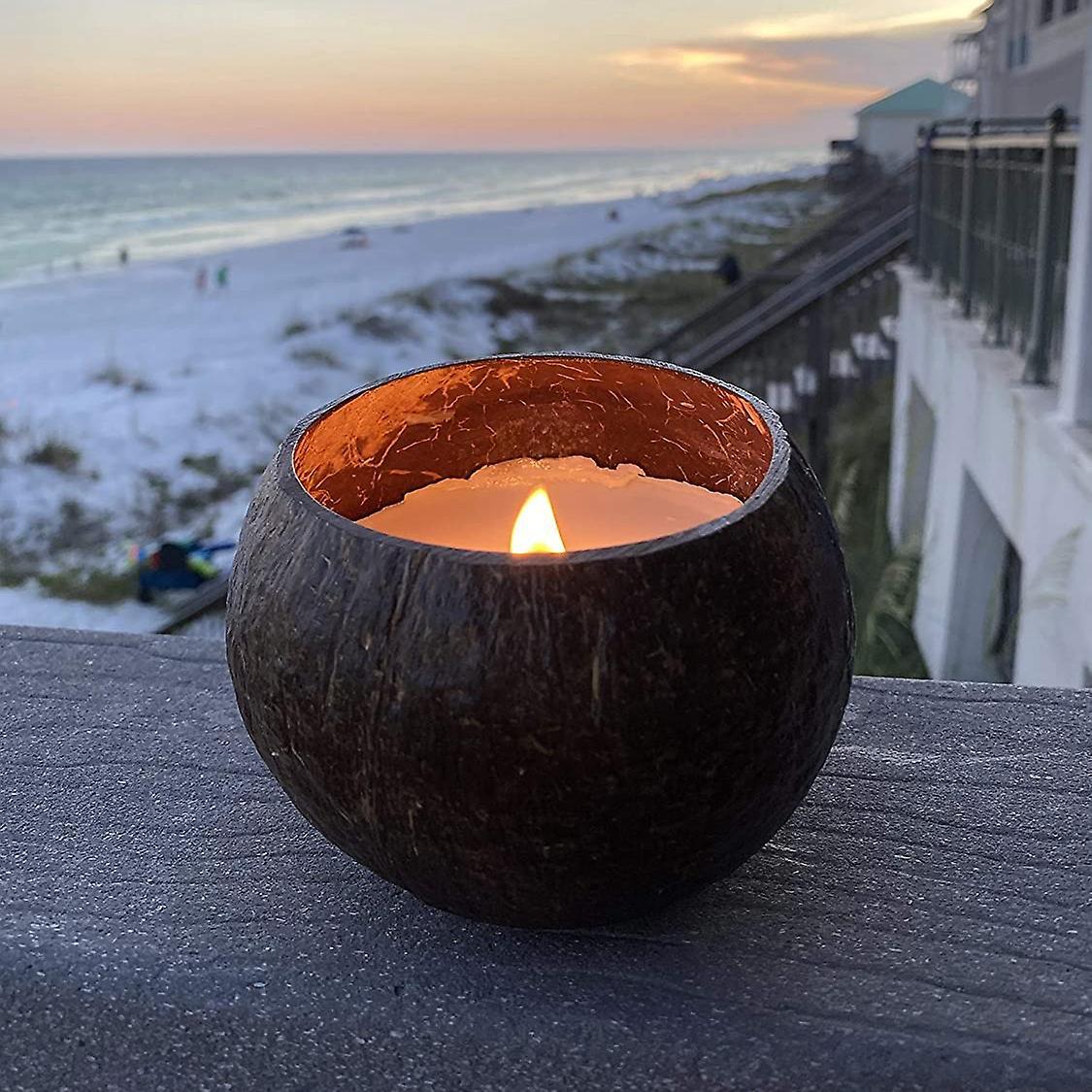 Can Pouring Candle Coconut Shell Bowl,coconut Shell,coconut Wood Bowl