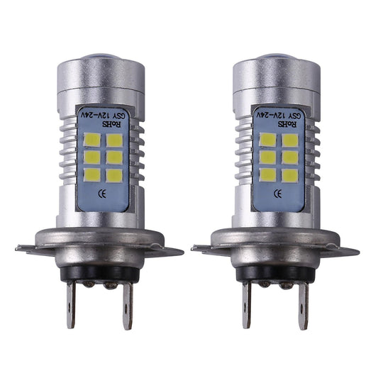 2x H7 Motorcycle 3030 21smd Led Headlight Head Light Lamp Bulb