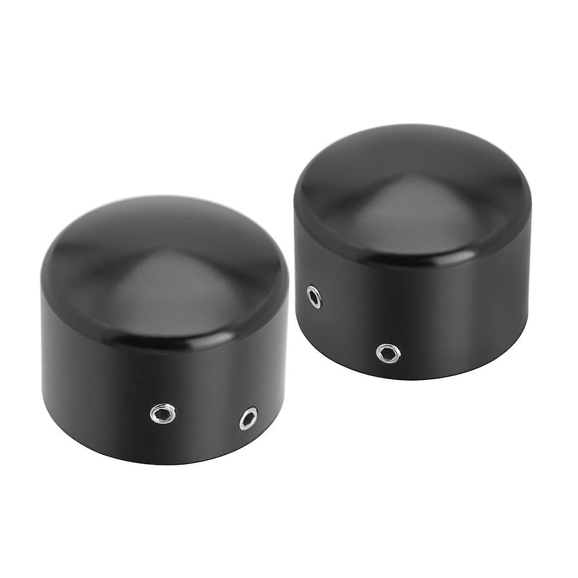 Black Front Axle Nut Cover Cap