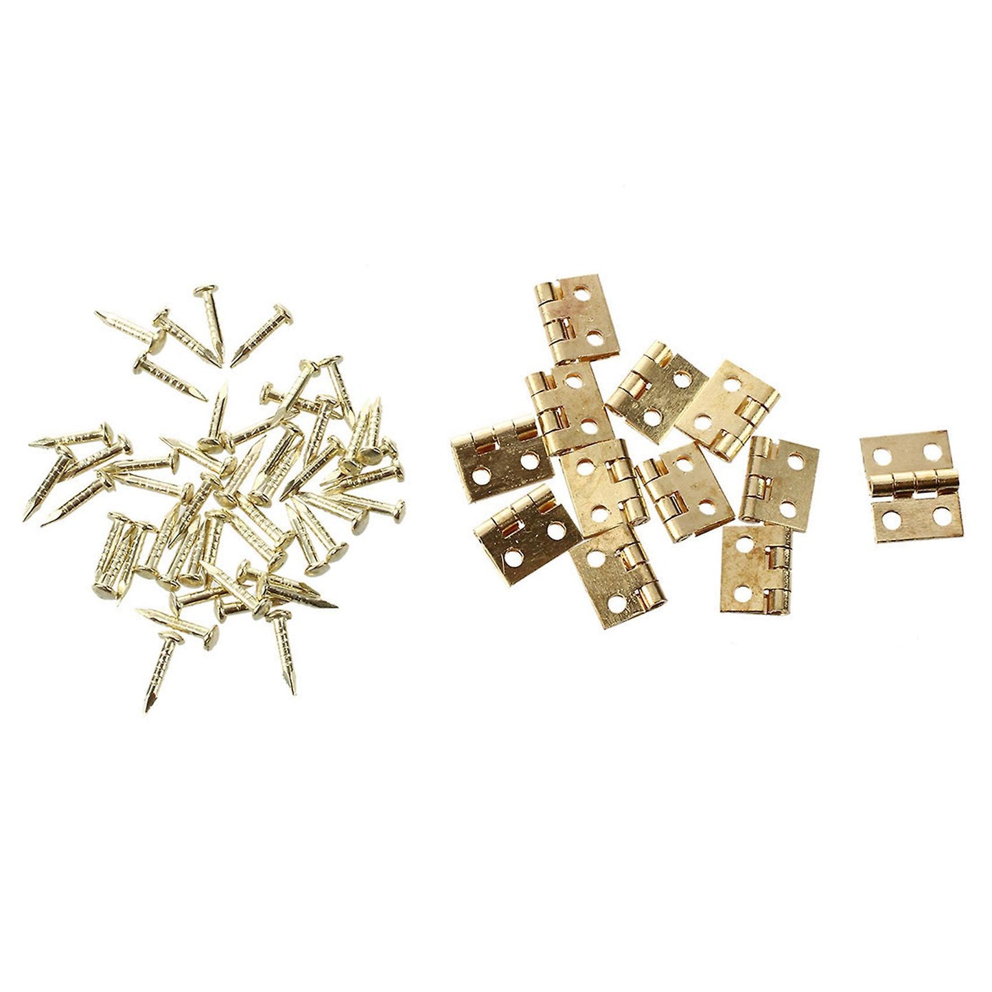 12pcs 1/12 Dollhouse Miniature Furniture Cabinet Closet Mini Hinges