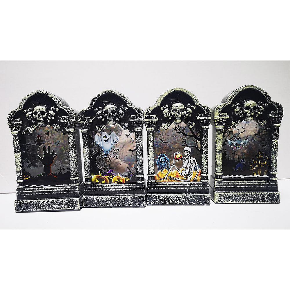 Halloween Bar Decoration Wind Lantern Small Tombstone Simulation D