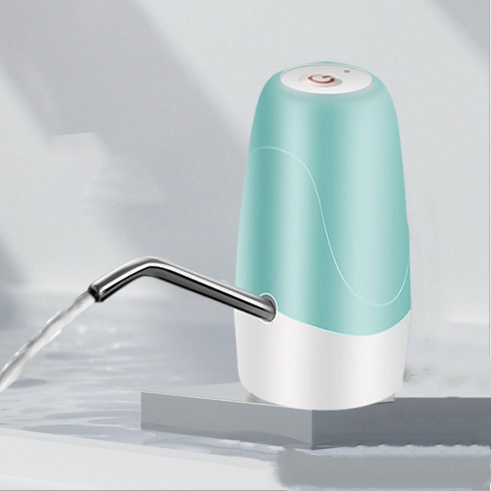 Electric Water Bottle Pump Usb Water Dispenser Pump for Camping(blue)