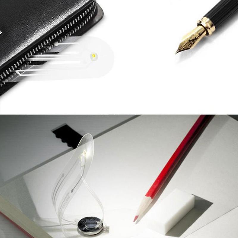 Mini Portable Led Book Light, Battery Button Bookmark Ligh