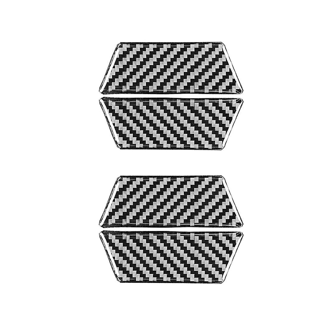 Carbon Fiber Car Door Handle Bowl Cover Sticker Trim for Touareg