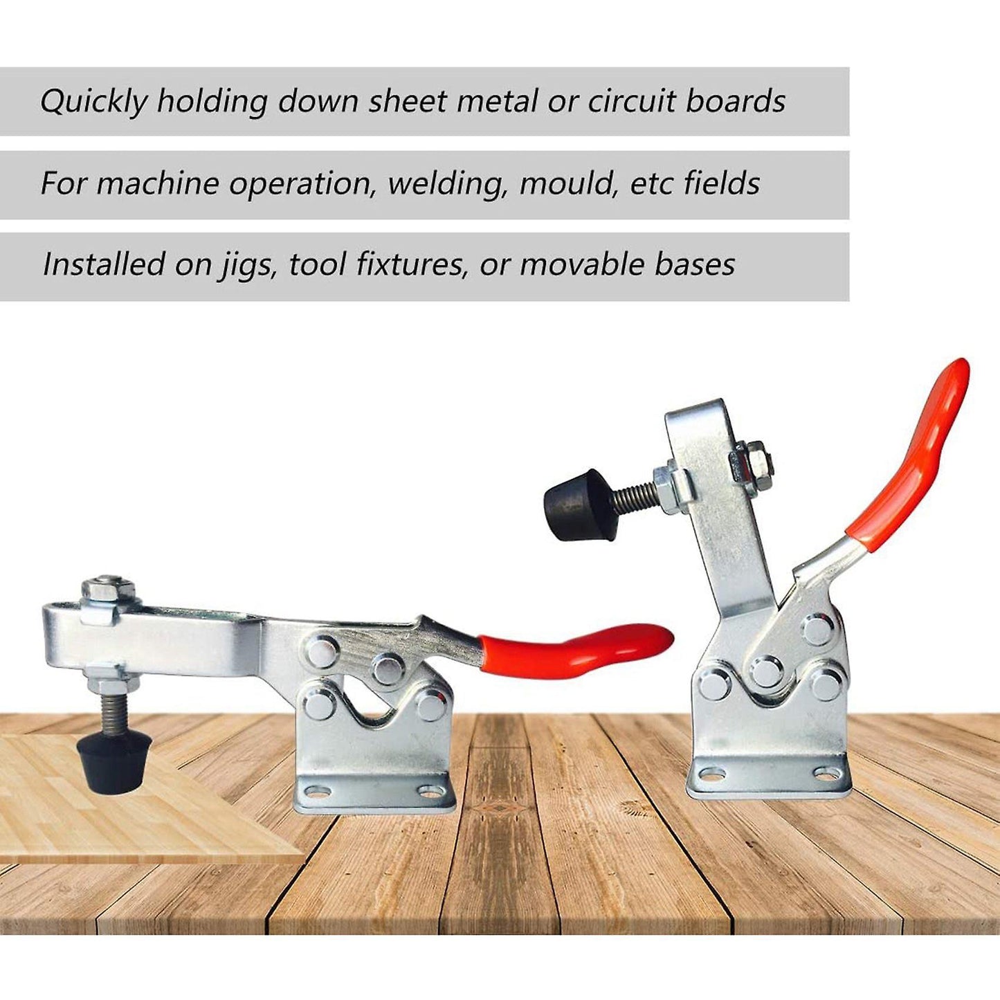 Quick Release Toggle Clamp Antislip Horizontal 59lbs Holding Capacity