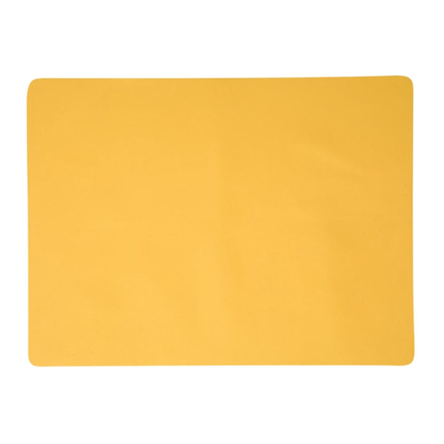 Simple Silicone Placemats Wipeable Non-slip Dinner Mats,yellow