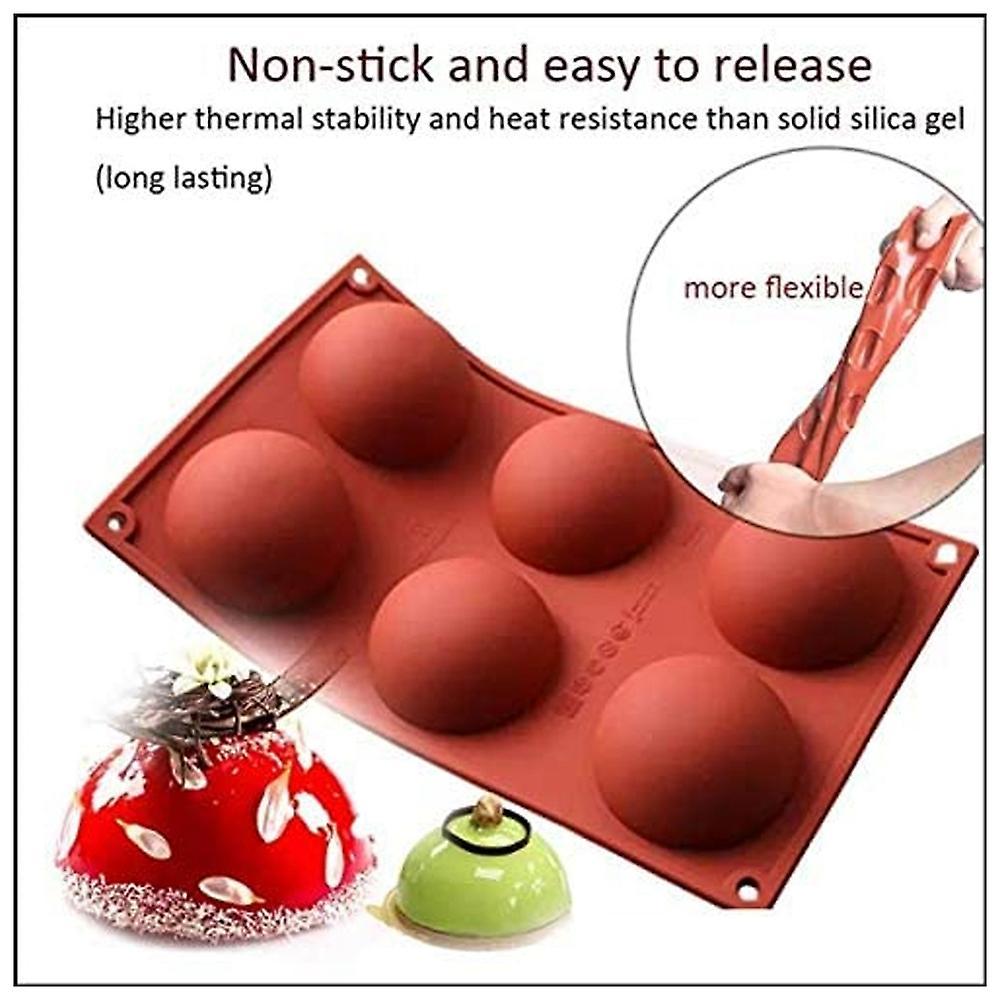 Hot Silicone Chocolate Molds, for Baking Diy, Medium Semi Sphere