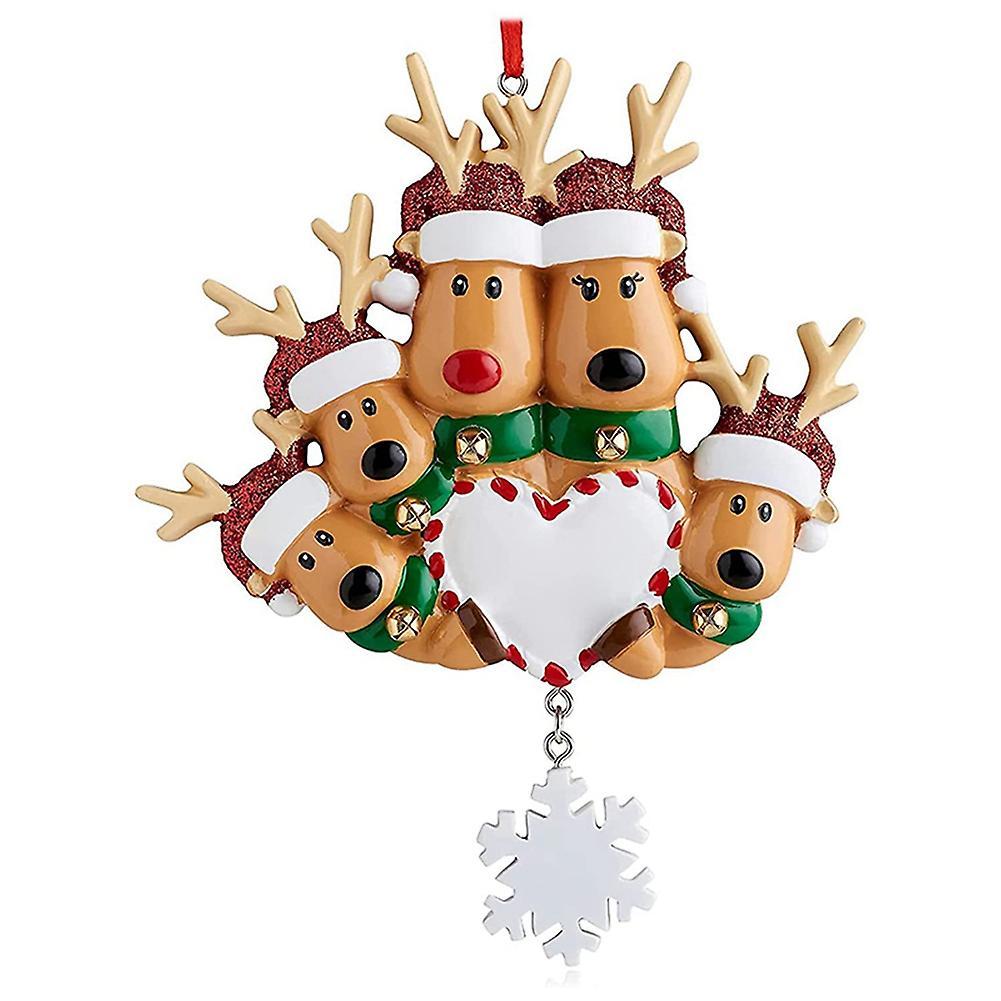 Family Christmas Tree Family Set Gift (christmas Deer, Family Of 5)