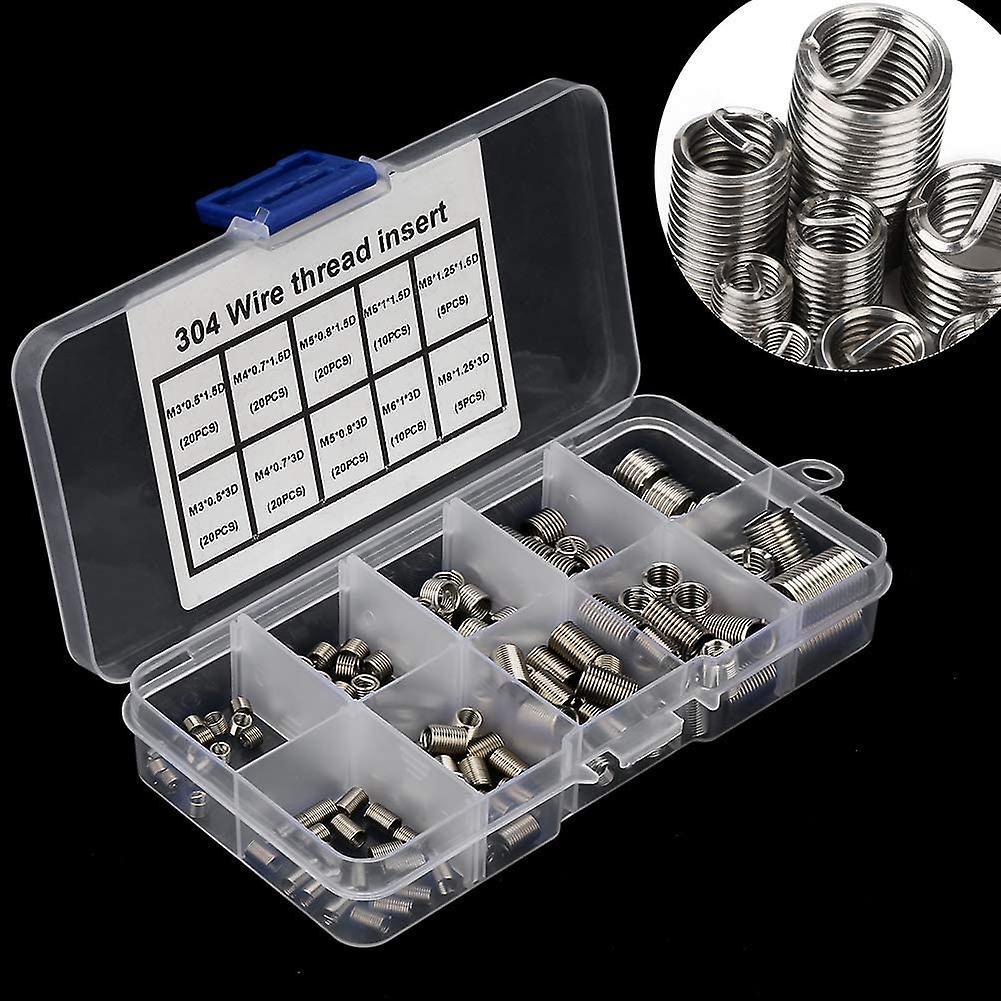 150pcs M3 M4 M5 M6 M8 Stainless Steel Heli Coil Thread Repair Insert