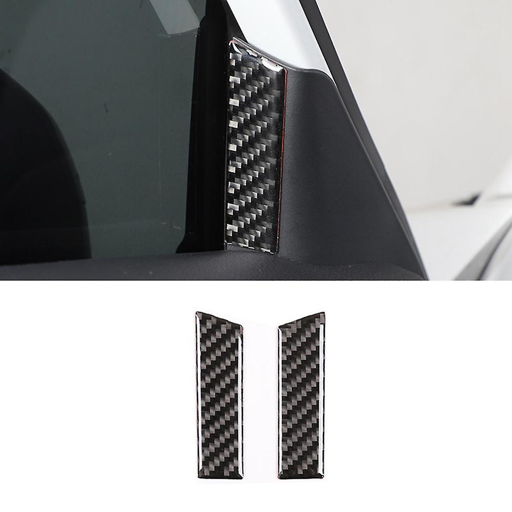 Car A Pillar Triangle Speaker Frame Cover Trim Sticker,black