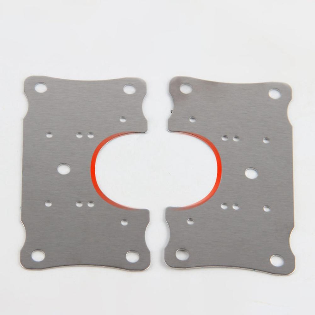 4 Pcs Hinge Repair Plate Door Stainless Steel Bracket for Furniture