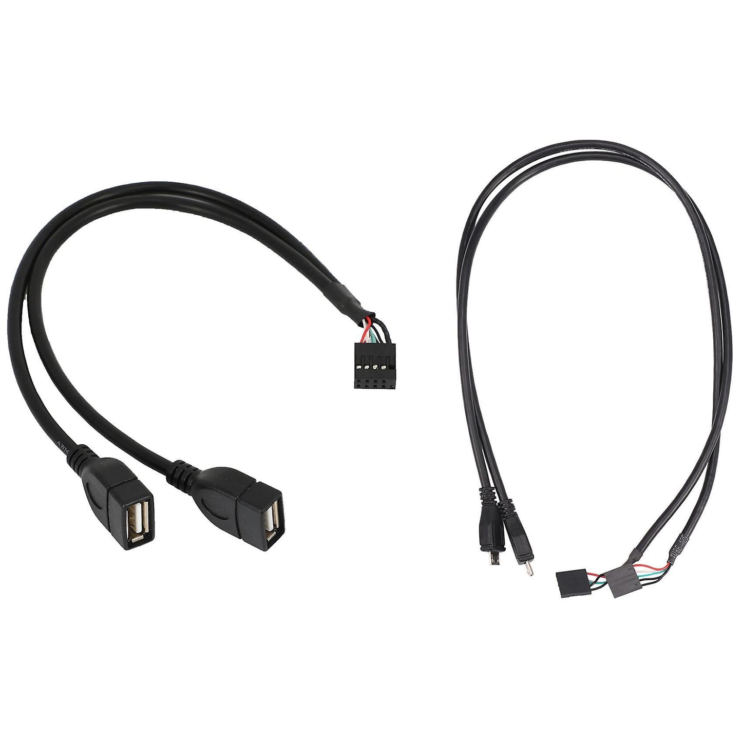 (2-pack) 50cm Dupont Extender Cable (5pin/micro-usb)