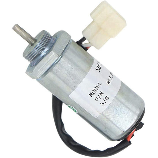 2x Excavator Engine Stop Solenoid for Isuzu Ex400 3ld1 3ld2 4le1 12v