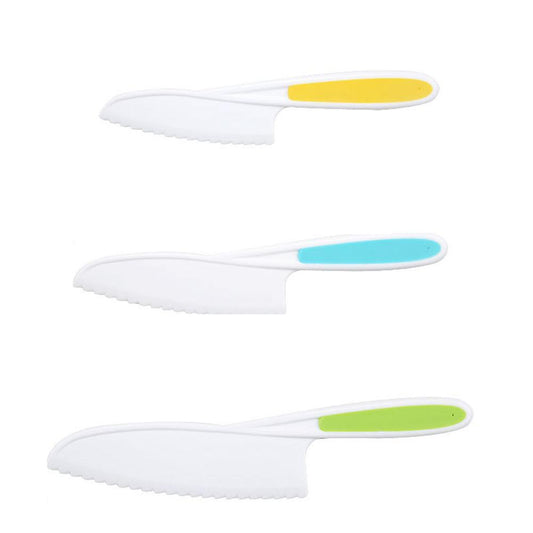 3pcs Children Cake Kindergarten Vegetable Knife Bread Dessert Knife B