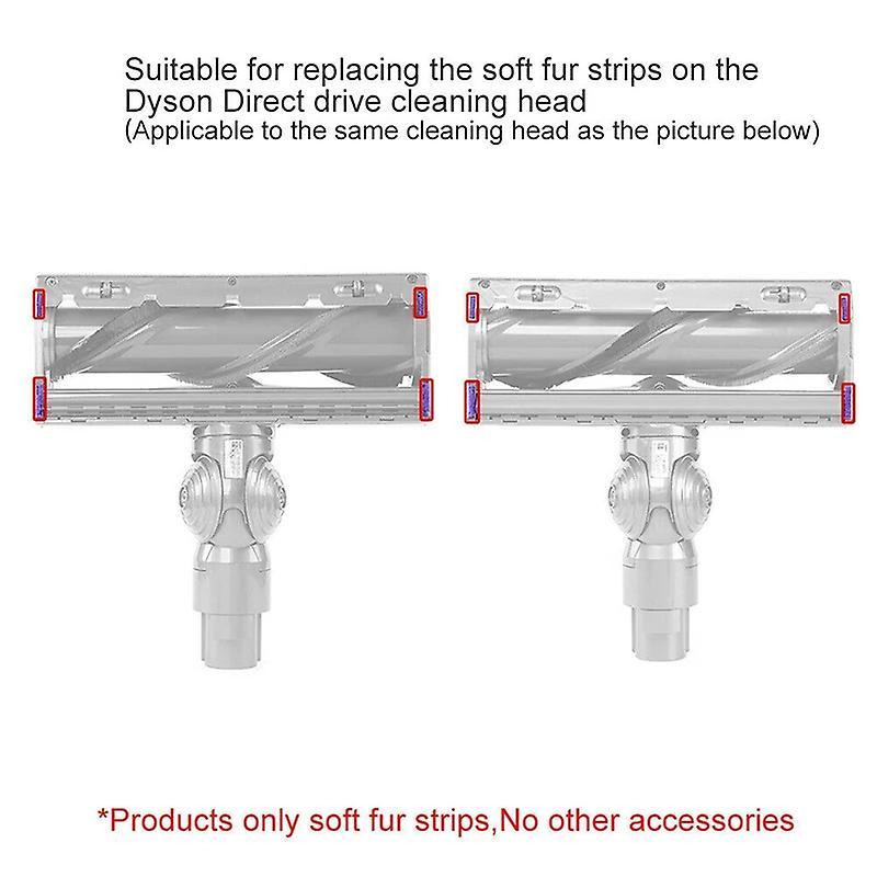6pcs Soft Plush Strips for Dyson V7v8v10v11 Series Vacuum Cleaner