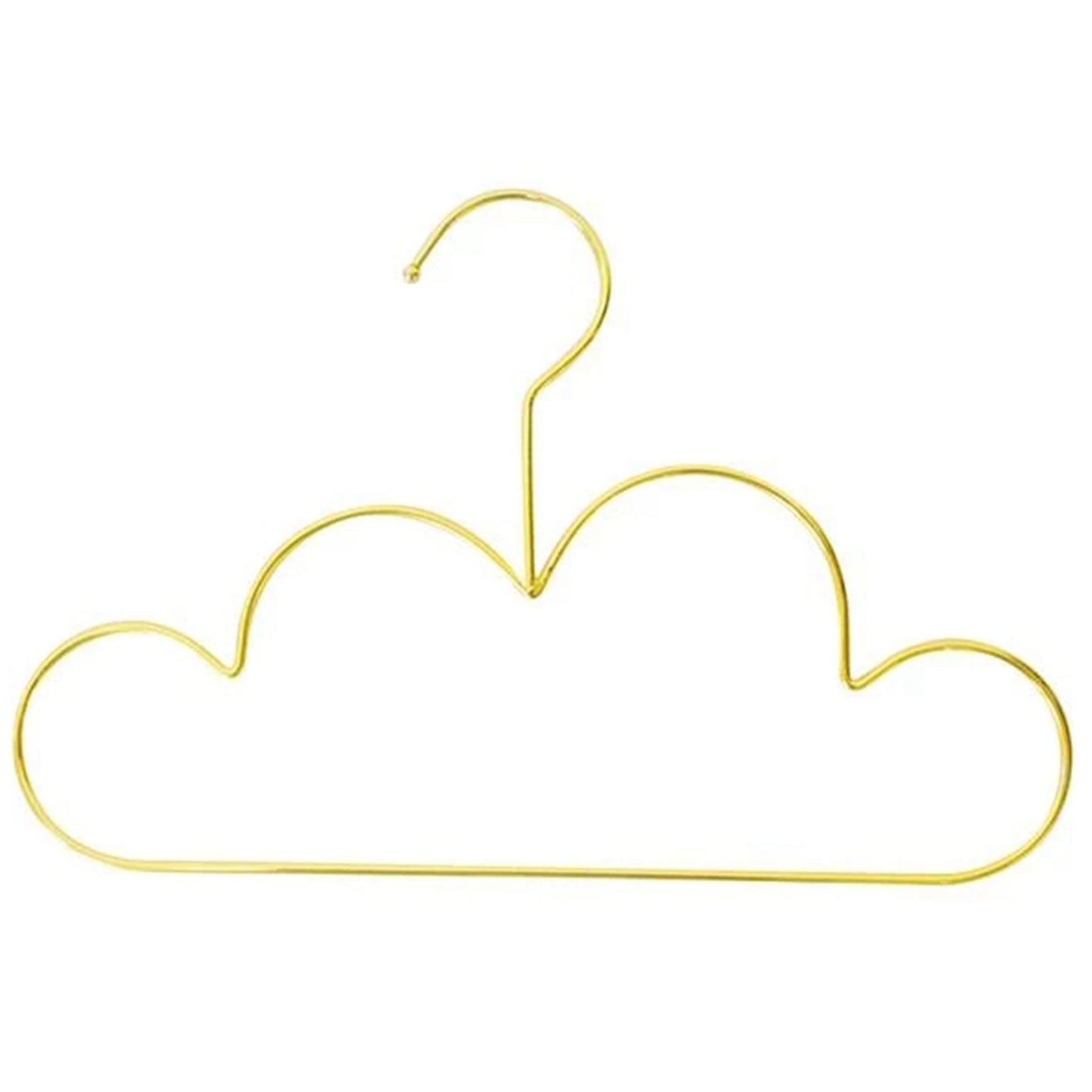 Metal Toddlers Clothes Hanger Golden Kids Cloud Shape Coat Hanger