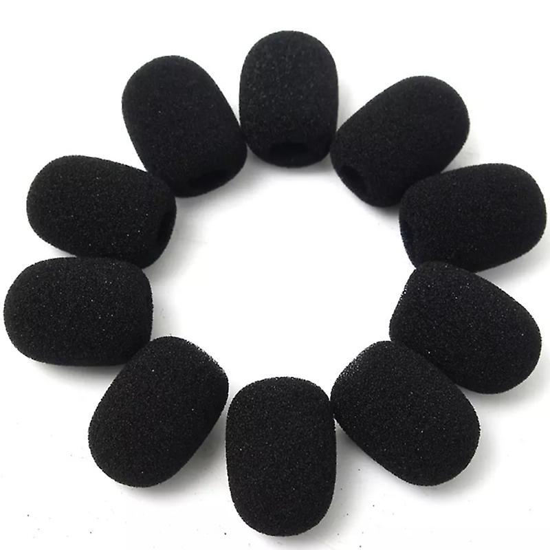 100pcs Microphone Headset Grill Windshield Sponge Foam Mic Cover