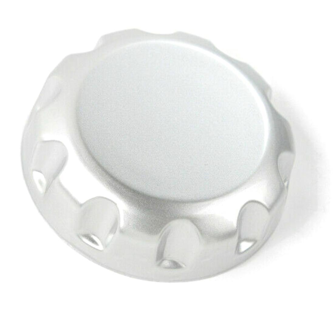 Passenger Seat Lumbar Support Adjuster Knob Button Trim Cover, Silver