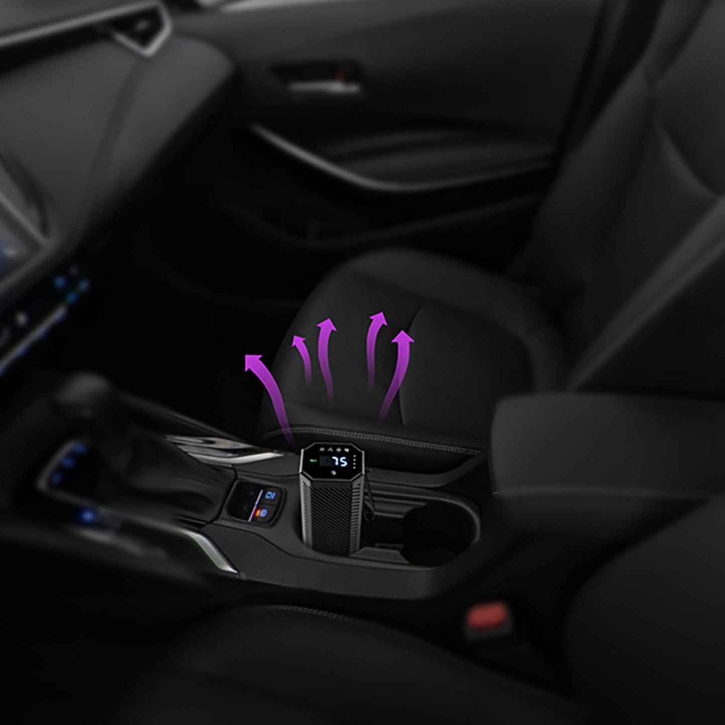 Aluminum Alloy Car Air Purifier Cleaner for Outdoor for 1 Set