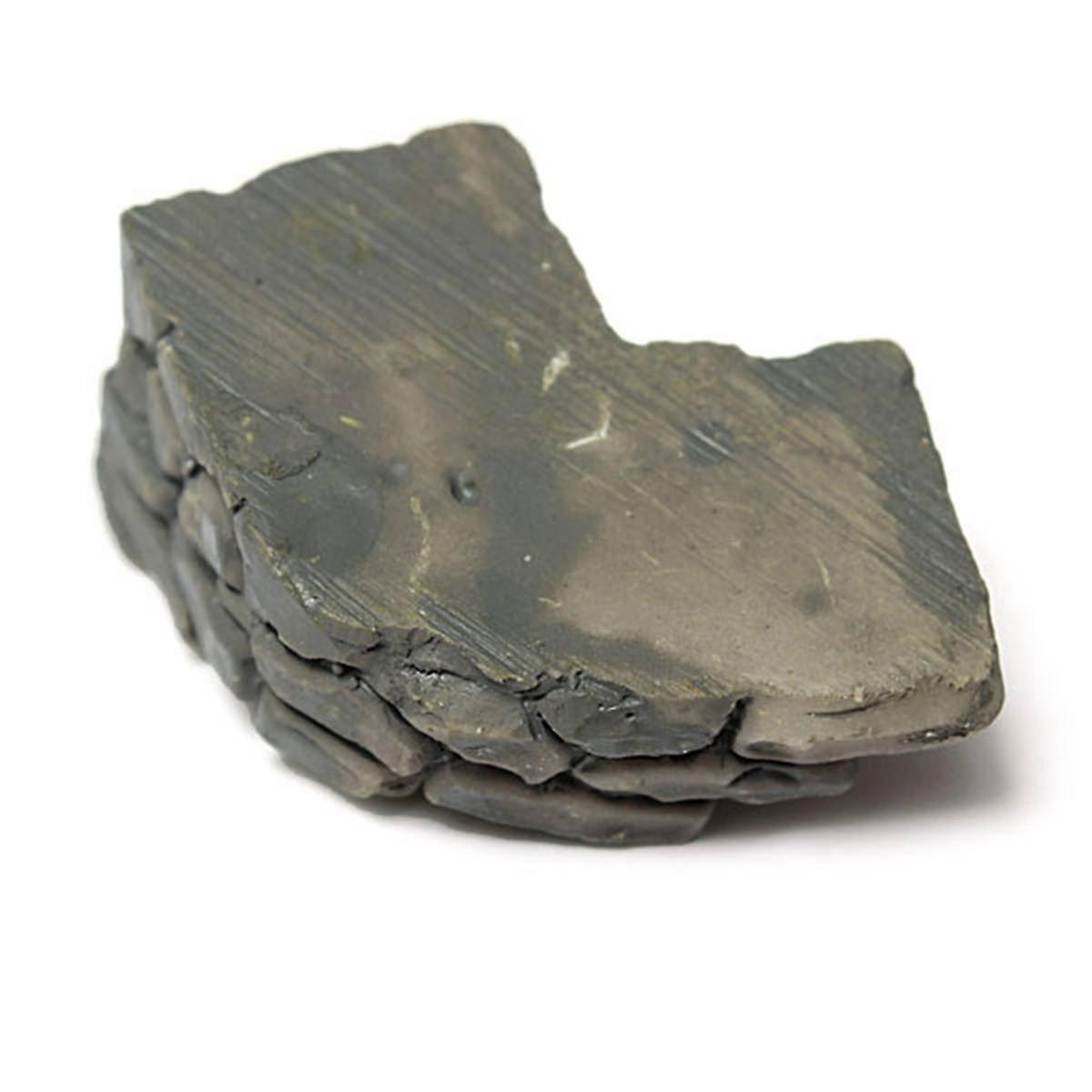 Miniature Resin Curved Bridge Stair Garden Pot Plant Craft Gray