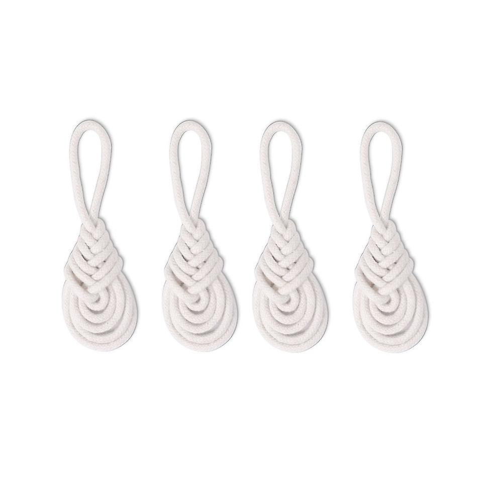 Cotton Rope Napkin Ring Set Of 4,pastoral Napkin Holders without Bead