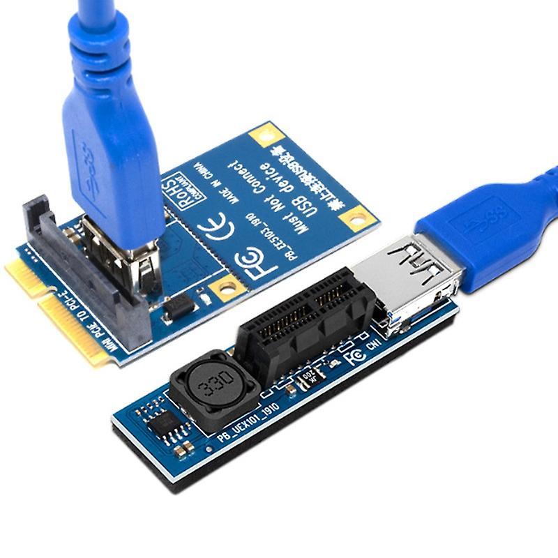 Pci-e Extender Pci E 1x to 1x Riser Usb 3.0 Cable Sata Power Working