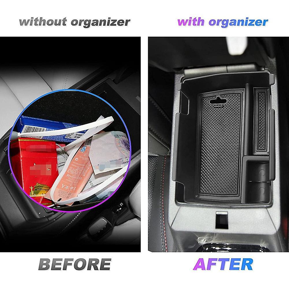 Center Console Organizer for Jeep Compass 2021 2022 Storage Box,black