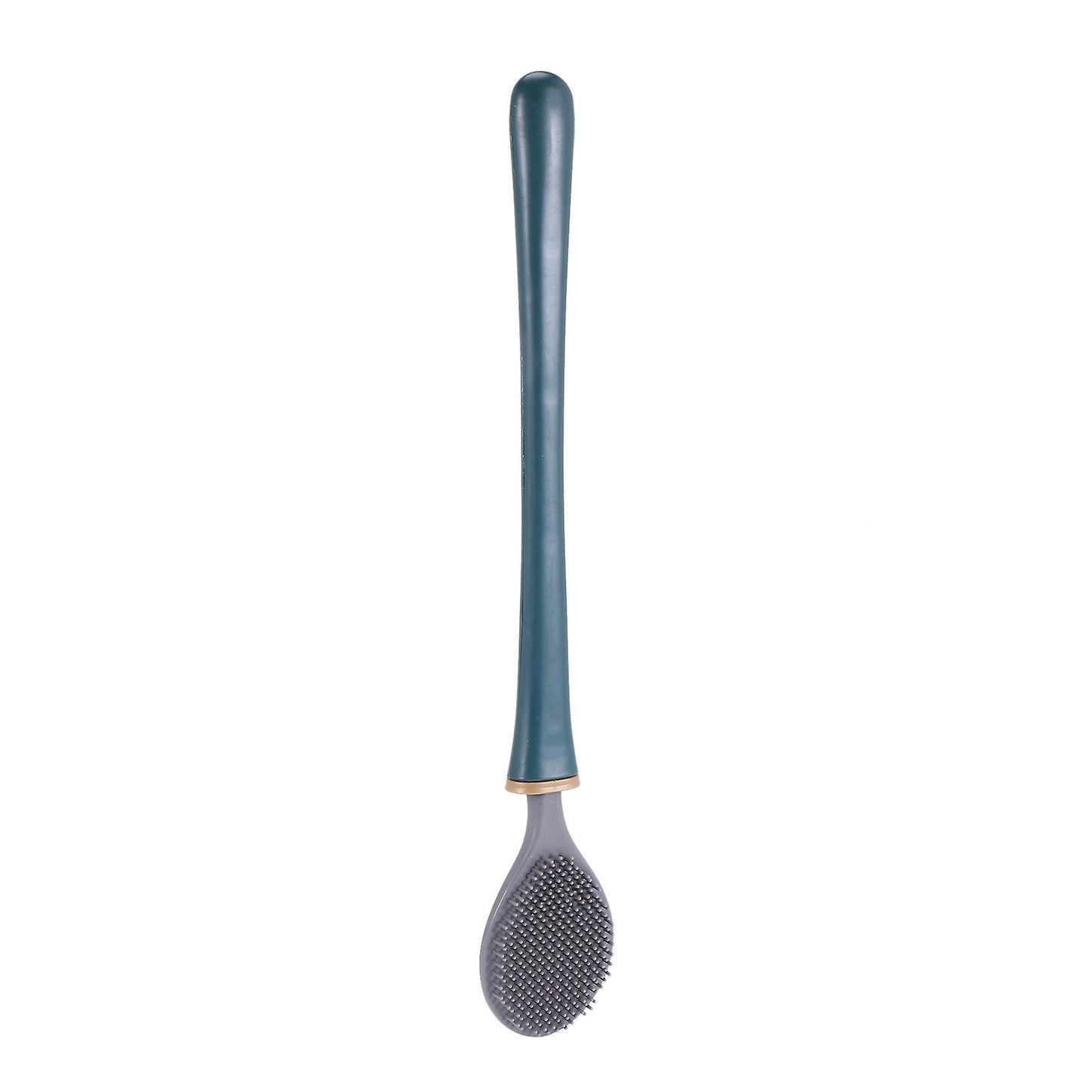 Silicone Toilet Brush Wall-mounted Automatic Cleaning Tool Wc-blue