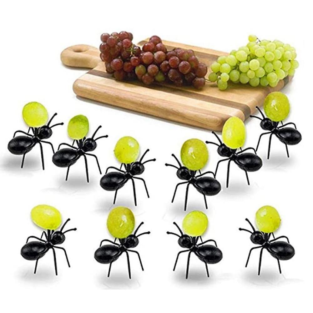 24pcs Reusable Ant Food Fork Fruit Toothpick Dessert Children& Party
