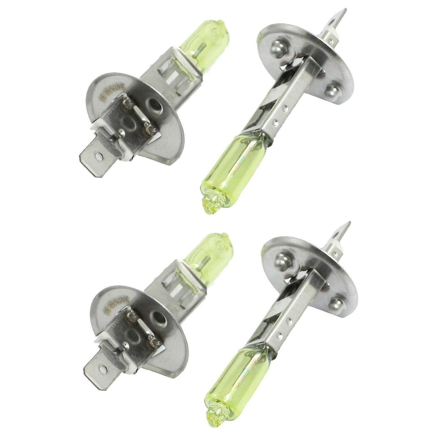 4 Pcs Dc 12v 100w H1 3000k Super Yellow Led Car Fog Light Bulb Lamp