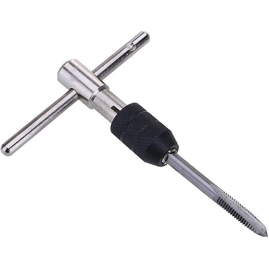 9pcs Adjustable T-handle Ratchet Tap Holder Wrench Tool Set