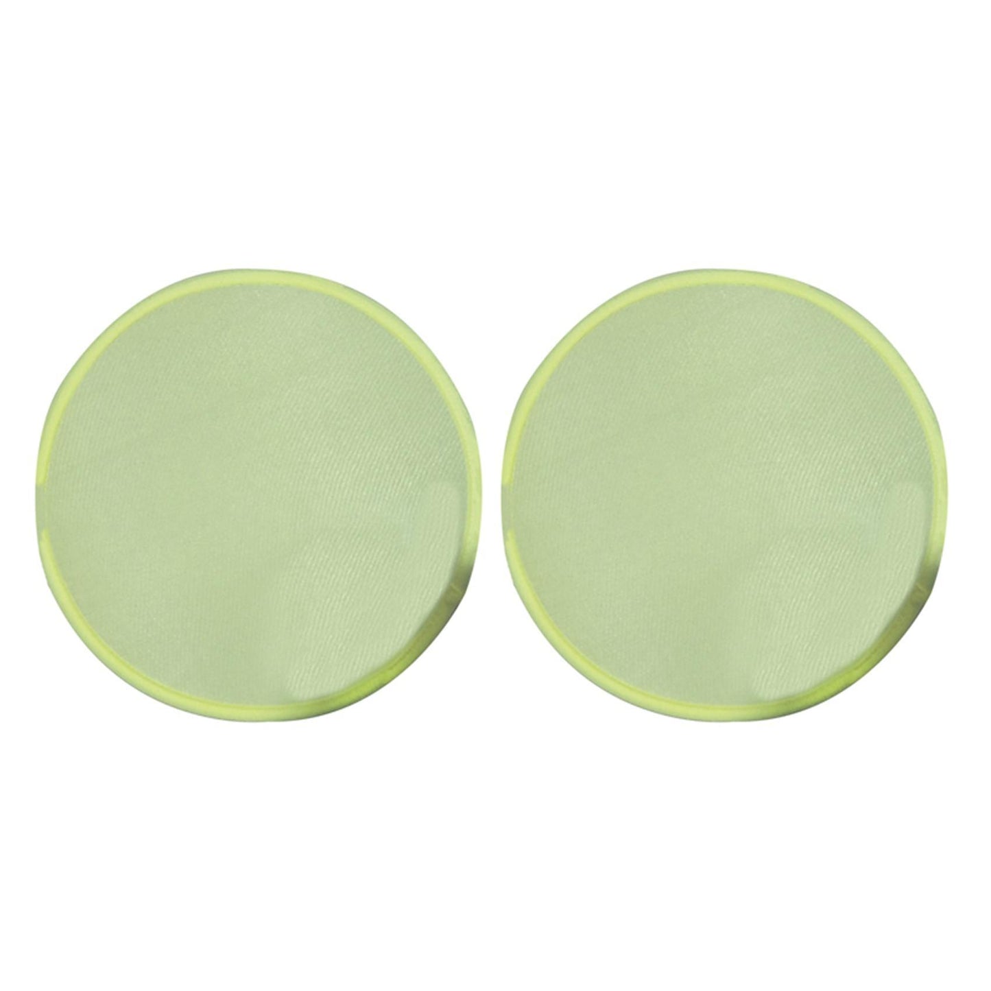 2x Foldable Round Fan-yellow