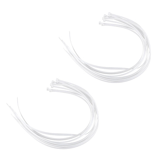 20x Extra Long 76cm Cable Ties White Zip Wraps