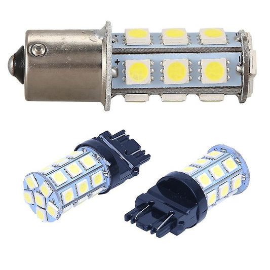 2x T25 W21/5w Blanc Xenon 5050 Smd 27 Led Ampoule 12v Voiture