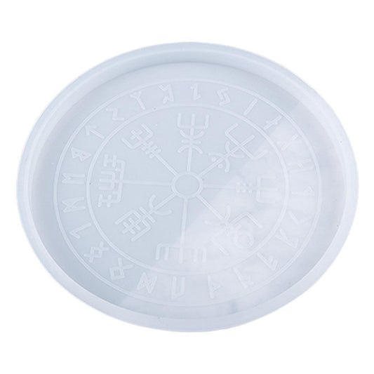 Diy Divination Pad Astrology Compass Silicone Mold (rune Disc Large)
