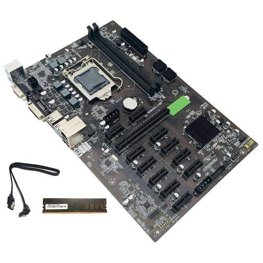 B250c Btc Mining Motherboard with Ddr4 2133mhz 4g Ram+sata