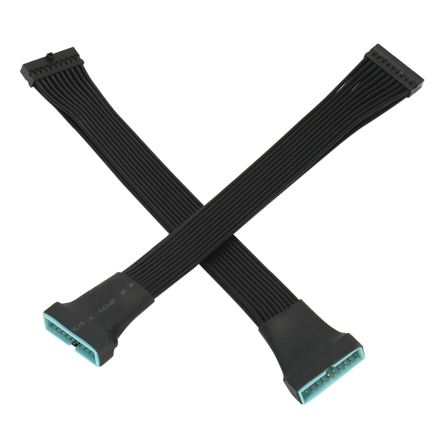 2 Pack 19 Pin Internal Extension Cable for Motherboard 5.9-inch