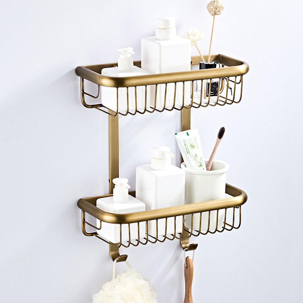 Rectangular European-style Bathroom Rack Storage Rack Wall-mounted