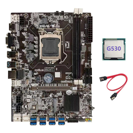 B75 Mining Motherboard+g530 Cpu+sata Cable Support Btc Motherboard